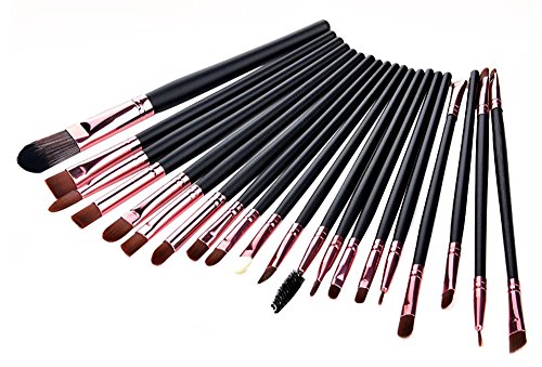 Ama-ZODE New Makeup 20pcs Brushes Set Soft Powder Foundation Eyeshadow Eyeliner Lip Brush (Coffee)