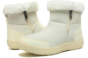 ziitop Stivali Donna Stivaletti Invernali Impermeabili Stivali da Neve Caldo Outdoor Pelliccia Comodi Antiscivolo Casual Stivaletti