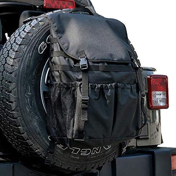 Heavy Duty Cargo Storage Bag Spare Tire Backpack Kit for Jeep Wrangler