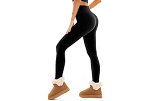 SINOPHANT Legging Polaire Femme Legging Chaud Femme Hiver Thermique Pantalon Taille Haute Élastiques pour Le Sport