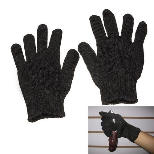 Stainless Steel Wire Safety Work Anti-Slash Cut Static Resistance Protect Gloves by FamilyMall - 2