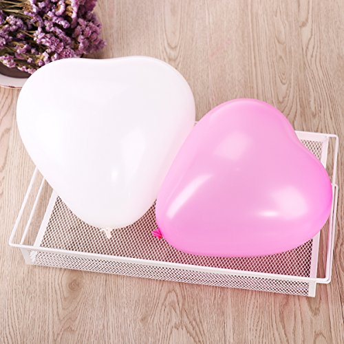 NUOLUX Hochzeit Luftballons,geformte Herz Luftballons für Party Dekoration, 50 Stück - 3