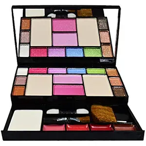 AVEU Fashion Makeup Kit 10 Eye Shadows Palette 4 Lip Colour with 2 Compact Powders & 2 Blushers