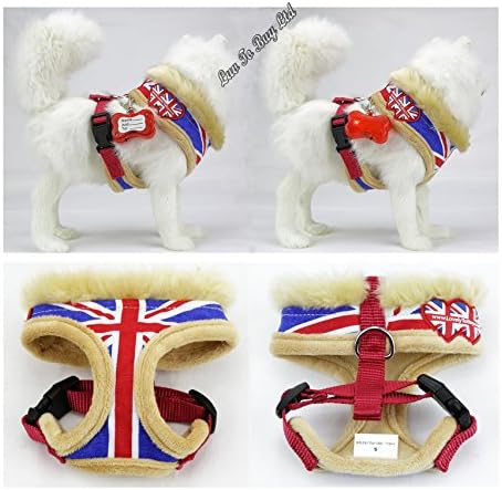 Dog / Puppy Harness , Adjustable Harness with LED Flashing Light (Luv To Buy Brand )(Size from S to 8XL) ( 2XL=( Neck 39cm ) ( Chest Strap 55cm ) (Back 19cm))