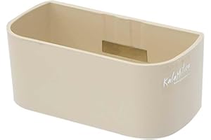 KalaMitica - Vaschetta Magnetica, Contenitore Magnetico Portaoggetti e Porta Vasi - Organizer per Penne e Pennarelli per Lavagna, Frigo, Scuola, Ufficio - 13,8 x 6,7 x 5,7 cm - Avorio