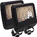 Produktbild Schwarz Twin Auto-Kopfst¨¹tze DVD-Player 9 '' Tablet-Art-Digital-Display-Bildschirm R¨¹cksitz-Monitor-Unterst¨¹tzung 32 Bit Spiele IR / FM-Transmitter USB / SD HDMI iput mit Paar Kopfhrer (Schwarz / Grau / Beige optional)