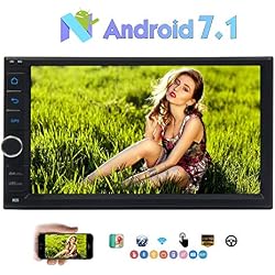 Android 7.1 OS Turr¨®n Ocat Core con 2 GB de RAM + 32 GB ROM 7" pantalla t¨¢ctil capacitiva est¨¦reo 2 Din Car Multimedia Soporte de DVD GPS navegaci¨®n FM / AM RDS Radio / OBD2 / DAB + / Bluetoo