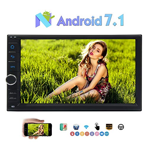 Android 7.1 OS Turr¨®n Ocat Core con 2 GB de RAM + 32 GB ROM 7" pantalla t¨¢ctil capacitiva est¨¦reo 2 Din Car Multimedia Soporte de DVD GPS navegaci¨®n FM / AM RDS Radio / OBD2 / DAB + / Bluetoo