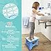 Bula Baby Folding Step Stool For Kids - New Safe Locking System and Non Slip Feet Grip - Blue