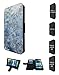Produktbild 003511 - Cool Frozen Ice Crystals Feathers Design alcatel A3 XL 6" TPU Leder Brieftasche Hülle Flip Cover Book Wallet Stand halter Case