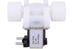VIKYE Elettrovalvola elettrica, elettrovalvola a solenoide elettrica in plastica G3/4 NC Normalmente chiusa Valvola di ingresso dell'acqua Durevole Lunga durata(DC 24V)
