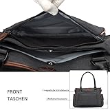 Baby Wickeltasche, BRINCH Multifunktion Baby Windel Umhängetasche tragbare Einkaufstasche mit Wickelunterlage, Isolierte Tasche, Kinderwagenbefestigungen - 8