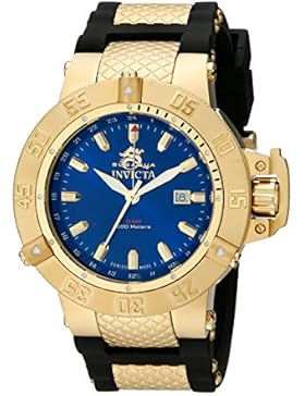 Invicta Herren-Armbanduhr XL Analog Quarz Kautschuk 1150