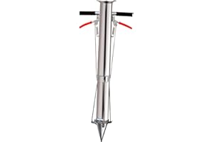 TRASPIAT Plantador Manual,Plantador Manual de Hortalizas,Sembradora de Plántulas,Trasplantadora de Plántulas de Acero Inoxidable para Tulipanes,Tomates,Papas,Cebollas,Huerto,B