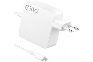 65W USB C laddare för bärbara datorer, kompatibel med MacBook Air/Pro, Dell | XPS 13/15, Latitude 5300/5400/5410/7390/7490, Lenovo, HP Spectre x360, Envy x360, EliteBook 830/840/850, ASUS ZenBook, Acer
