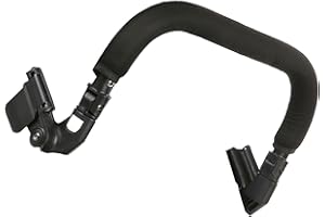 GEDOURAIN Bracciolo per Passeggino, Barra per Passeggino in Silicone Universale Pratica e Confortevole Facile da Pulire per Esterni