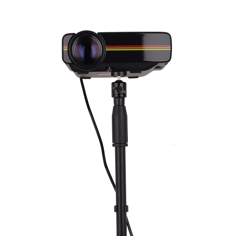 Powerpak 360 Degree Rotating Projector Stand with Height Adjustable Strong Body and Stable Metal Holder 824-Black