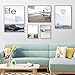 Produktbild Limiz Wandbildfoto Wand Nordic Wohnzimmer dekorative Malerei einfache Moderne Gemälde Kombination Restaurant Sofa Hintergrund Wand Schlafzimmer (Size : 170 * 85cm, Style : Heart of The Sea)