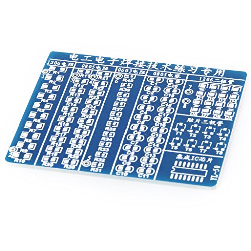 DIY Kit SMT SMD Práctica Placa Board Componente Soldado Soldadura Practice Plate