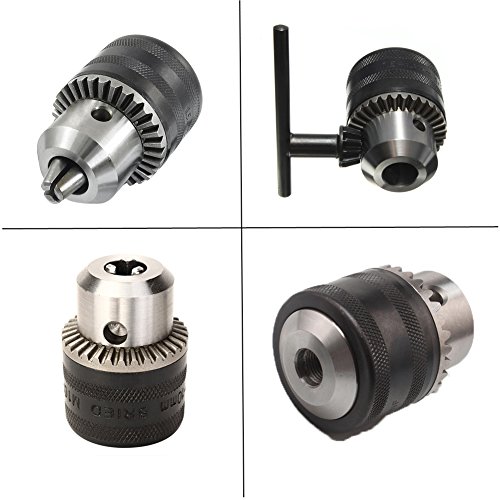 JTENG DIY Zahnkranzbohrfutter 1.5-13, 1/2 Zoll-20 Bohrfutter mit Schlüssel und SDS Plus Adapter - 5