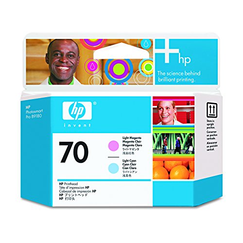 HP 70 Tête d'impression d'origine Cyan Clair et Magenta Clair