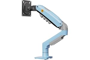 Ergosolid Support Écran PC Moniteur, Bras Articulé Ergonomique Ressort à Gaz, 17-30 Pouces, VESA 75mm et 100mm, Rotatif à 360°