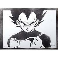Vegeta Dragon Ball Handmade Street Art - Artwork - Poster