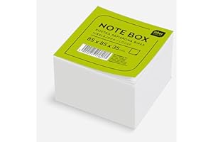 Interdruk Bloque de Notas Blanco de 85 x 85 x 35 mm, Hojas Sueltas, Color (350 KOSPAPNK)