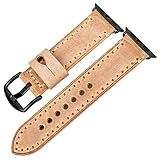 MAIKES Für Apple Watch Armband 44mm 42mm 38mm 40mm, Uhrenarmband Ersatzarmband für iWatch Series 4/3/2/1 (Band for Apple Watch 44mm, Orange+Black Buckle)