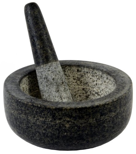 Mörser mit Stößel aus Granit, 13cm – Gewürzemörser – Jade Temple - 2