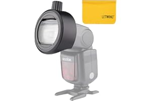 Godox S-R1 Blitzlichtadapter-Adapter AK-R1 Adapterring für Godox TT685 V850II V860II TT600 usw. Yongnuo Canon Nikon Sony Blitz für kreative Lichteffekte