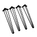 Produktbild 4x Haarnadel Tischbeine Austauschbare Tisch&Schrank Beine, Vintage Metall Zwei-Stange Haarnadel Tischbeine Höhe für Couchtische 3 Streben (60CM)