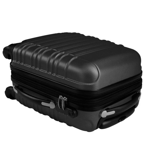 Set Valigie Da Viaggio 3 Pezzi OR&MI, Nero, Compatibile Con EasyJet E Ryanair
