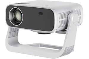 Wielio 2025 New Smart Projector [Android 13 System ] Native 1080P, 4K Supported, 680 ANSI High Brightness, Built-in Apps, Auto Keystone, 180° Adjustable Stand Portable, Supports PS5/ Switch