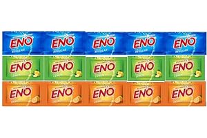 DMG SELECT ENO Fruit Salt - Variety Pack - 5g Sachet Each - Regular x 5 sachets + Lemon x 5 sachets + Orange x 5 sachets