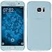 Produktbild PhoneNatic Case für Samsung Galaxy S7 Hülle Silikon hellblau 360° Fullbody Cover Galaxy S7 Tasche Case