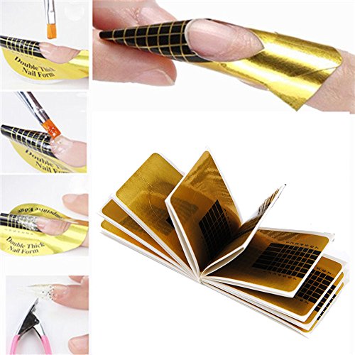 20Pcs Fashion Nail Form Art Tips Extension Forms Guide French DIY Tool Acrylic UV Gel Nail Tool