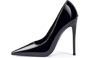 GENSHUO - Scarpe décolleté da Donna, con Tacco Alto a Spillo, Stile Sexy, Slip on, da Festa