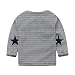 Koly Newborn Baby Boys Pants Sets Stripe T-shirt Tops + Bib Pants Set Overall Outfits