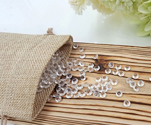 DIKETE® 30 stück Jute Sack Beutel Leinen Jute Beutel Schmuck Säckchen mit Zugband Sackleinen Tasche Geschenksäckchen für Hochzeitsfeier und DIY Handwerk,9.5×12.5cm - 9