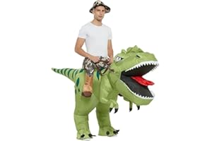 FXICH costume gonfiabile da dinosauro per adulto, costume gonfiabile da dinosauro per Halloween, costume gonfiabile per Fancy Dress, Gioco di ruolo, Festa, Costumi di Natale, per 150-190cm