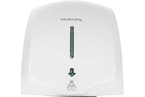 Modundry Secador de Manos Electrónico con Sensor, Secadora de Manos Comercial y Hogar, ABS 2000W, Montado En La Pared - Color Blanco