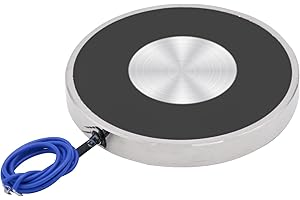 UXNEY DC 12V 600N 120Lb/60Kg Aspirazione Tenuta Ventosa Rotonda Magnete Elettrico Solenoide Cilindro Solenoide Elettromagnete 80 x 10mm