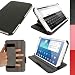Produktbild igadgitz Schwarz PU Ledertasche Hülle Cover für Samsung Galaxy Tab 3 8.0" SM-T310 mit Multi Winkelbetrachtungs Stand + Auto Sleep/Wake + Integrierte Handschlaufe + Displayschutzfolie