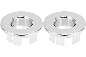 FIDGET PACK 2 piezas de cubierta de rebosadero para lavabo, anillo de rebosadero, anillos de desbordamiento de lavabo, para reemplazar el orificio de la cocina en el fregadero de la cocina, bañera, 22-26 mm,