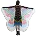 Produktbild Fenverk GroßE SchmetterlingsflüGel KostüM Damen Fasching Schmetterling Weicher Gewebe FlüGel Schal Nymphen Pixie Cosplay Zusatz Umhang Mittelalter KostüMe Kleid(J,185 * 145CM)
