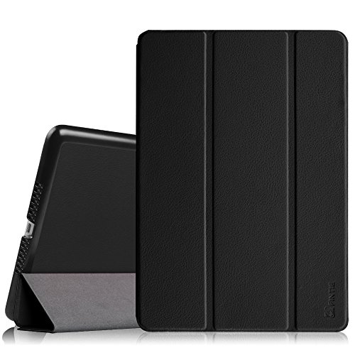 Fintie iPad Air Hülle Case - Ultra Slim Superleicht Schutzhülle Smart Shell Cover Tasche Etui mit Auto Schlaf / Wach und Standfunktion für Apple iPad Air, Schwarz