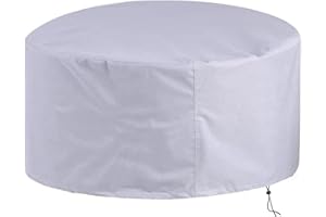KADING Housse Table de Jardin Ronde 160x80cm Housse Protection Table Jardin Imperméable Anti-UV 420D Oxford Tissu Extérieure Bâche pour Meubles Jardin