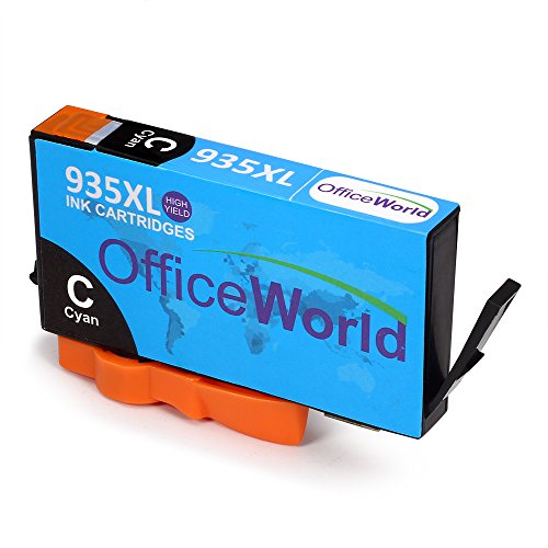 OfficeWorld Kompatible Patronen Ersatz für 934XL 935XL Druckerpatrone Hohe Kapazität mit Neuer Chips Kompatibel für Officejet Pro 6830 6820 6230 6812 6815 6835 Drucker (1 Schwarz, 1 Cyan, 1 Magenta, 1 Gelb) - 4