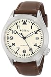 Fossil Herren-Armbanduhr XL Analog Quarz Leder AM4514